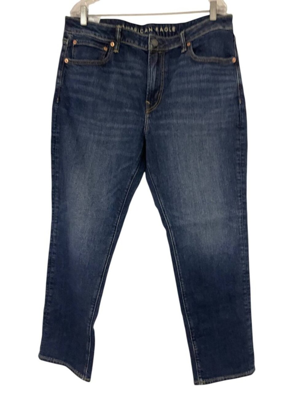 American Eagle Airflex+ Men Jeans Dark Wash Denim Pants Size 36x30 skinny slim